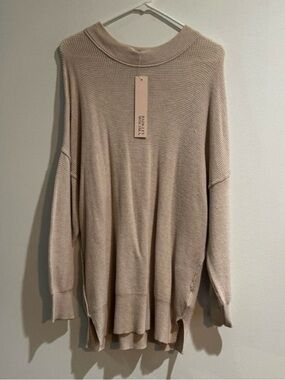 Badgley Mischka Oversized Oatmeal Sweater Top – Size Small – NEW!